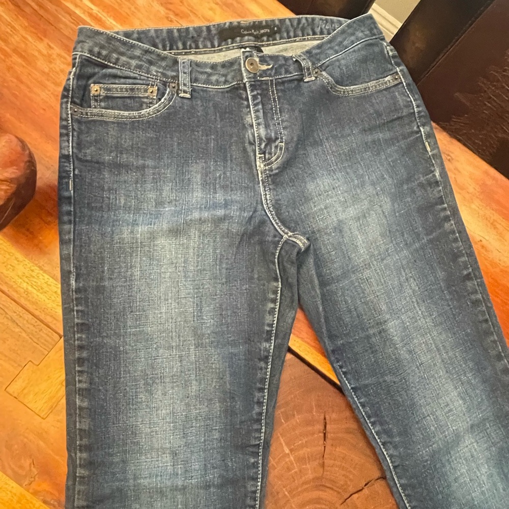 Calvin Klein Jeans Women's Boot Cut in Denim Blue